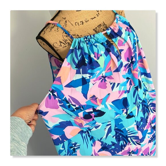 Swimsuits for All Floral Cover-Up Maxi Dress Sz 22/24 NWOT - Picture 5 of 12